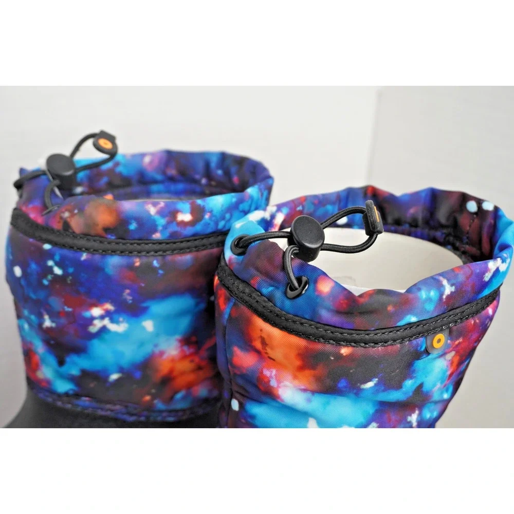 Bogs Kids' Snow Shell Sparkle Space/Aqua Multi Water Proof Size 3